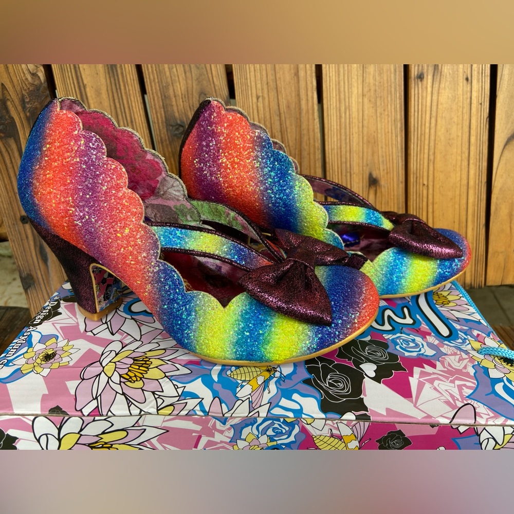 Neon heels irregular choice